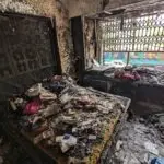 Fire affected Building image